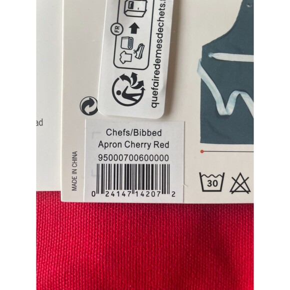 NEW Le Creuset Chef's Adult Apron, Cerise / Cherry Red - Picture 7 of 8